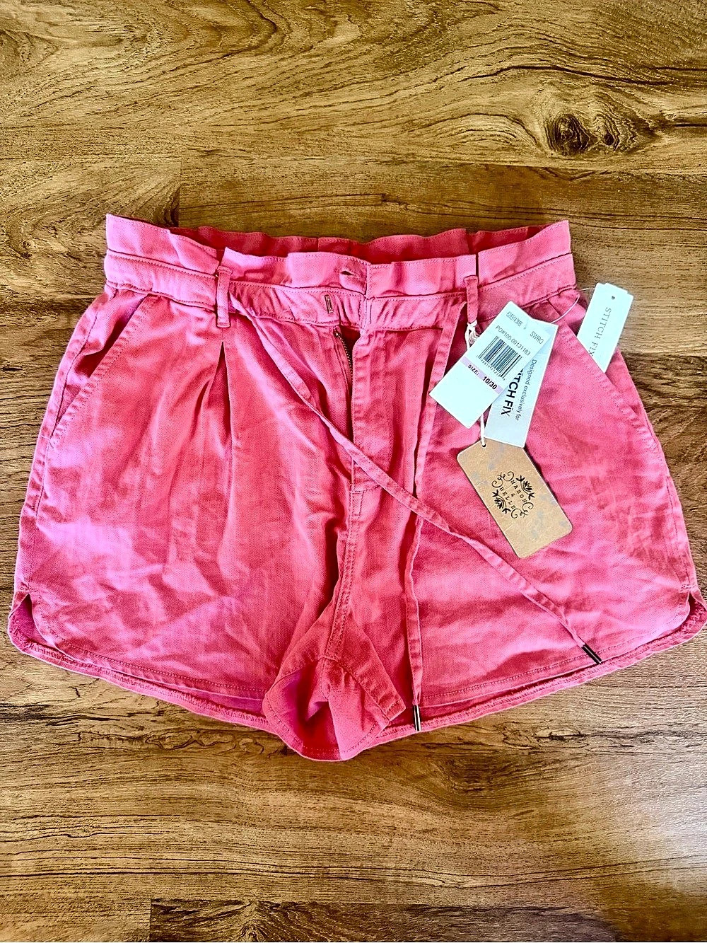 Mason & Belle Robin Short High Waist Pink NWT Waist 10/30 - Picture 4 of 8
